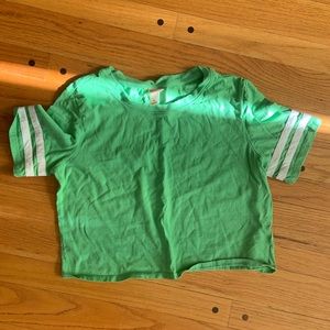 Green Crop Top